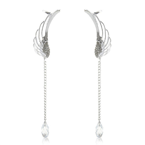 Wing Crystal Earrings