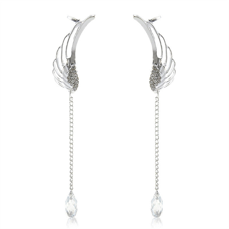 Wing Crystal Earrings